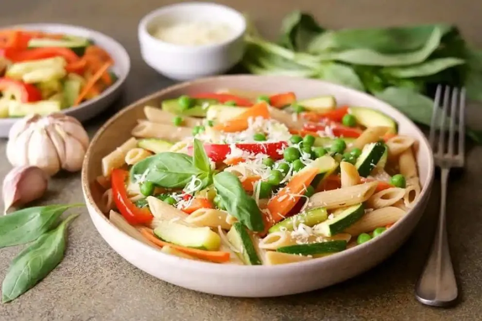 receta - pasta primavera