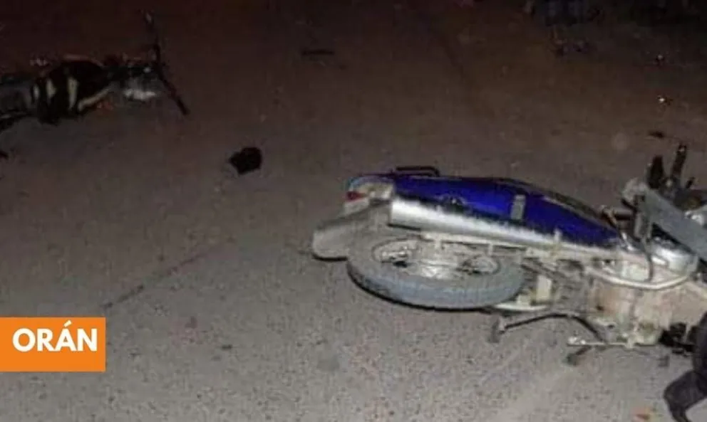 Violento accidente en Orán: un motociclista chocó mientras realizaba picadas