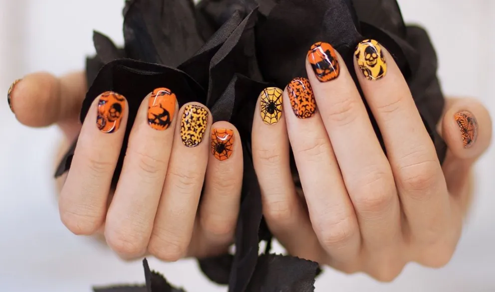 Con Halloween a la vista: descubrí los 3 estilos de Nail Art para uñas cortas que marcarán tendencia