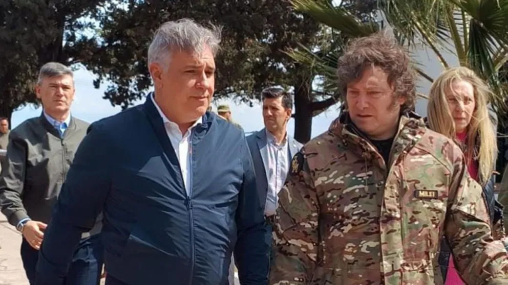 Javier Milei llegó a Córdoba para evaluar los daños causados por los incendios