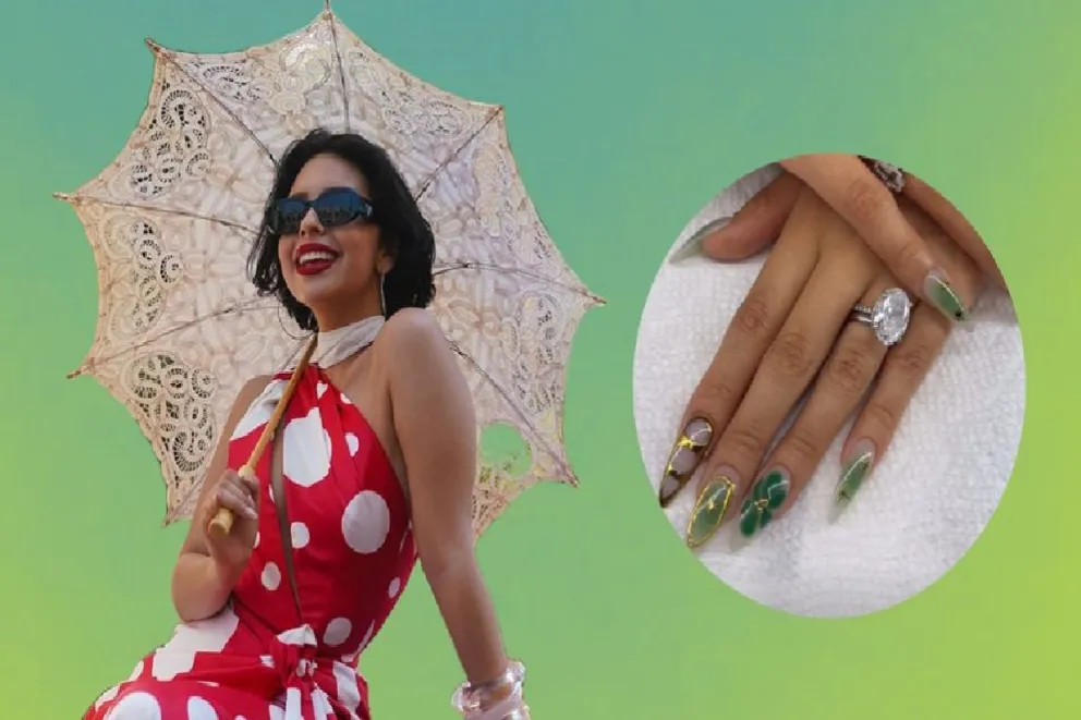 Ángela Aguilar: las uñas futuristas que marcan tendencia para las nuevas novias