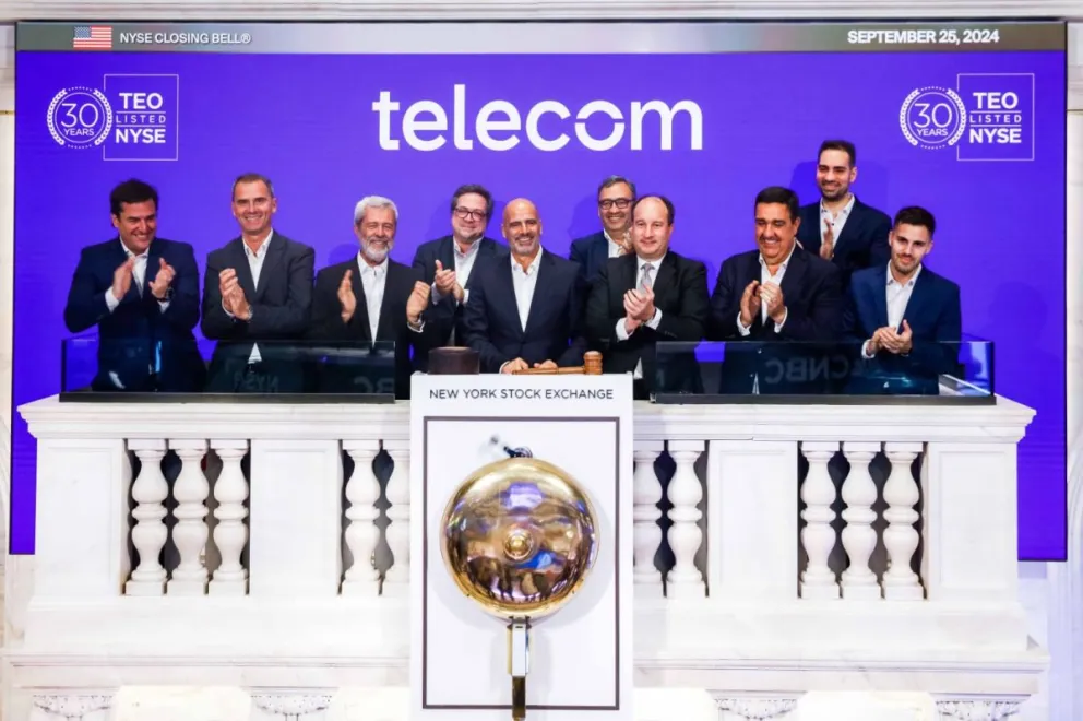 Telecom Argentina celebró 30 años en la Bolsa de Nueva York