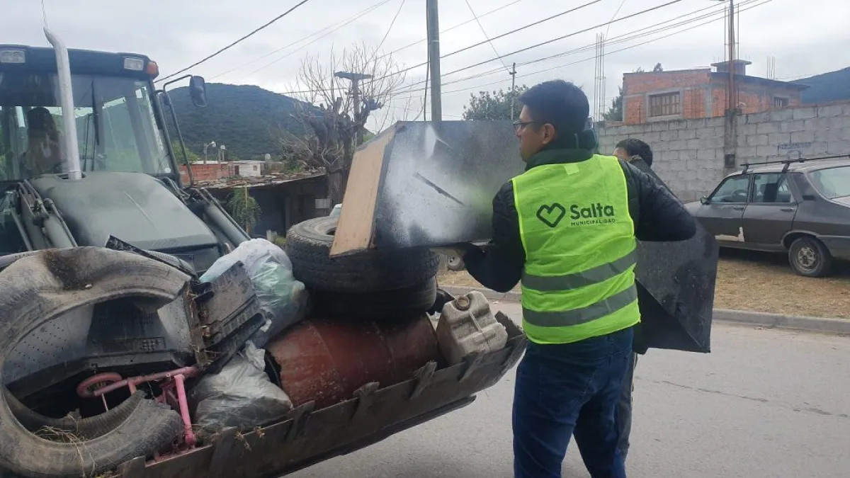 Dengue en Salta operativo de descacharrado 