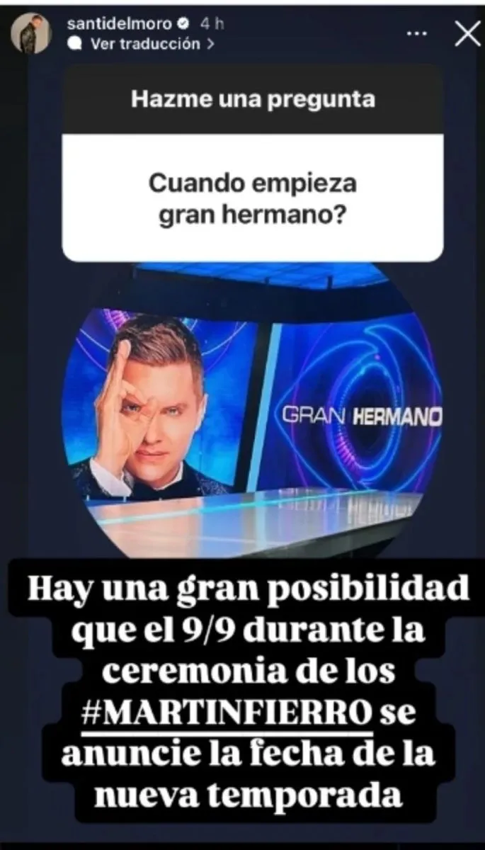 Santiago del Moro - Gran Hermano