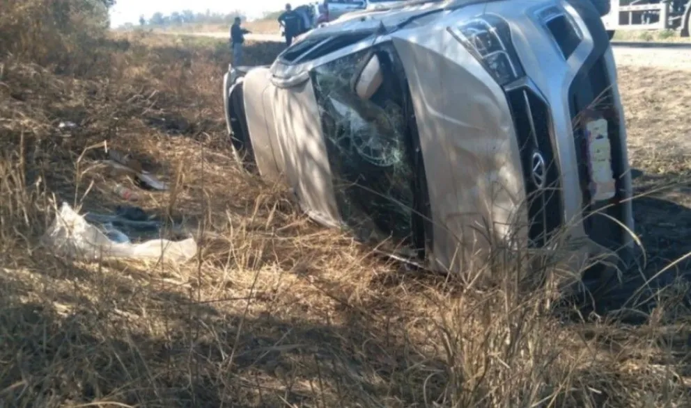 Brutal vuelco en Ruta Nacional 34: una familia entera resultó herida