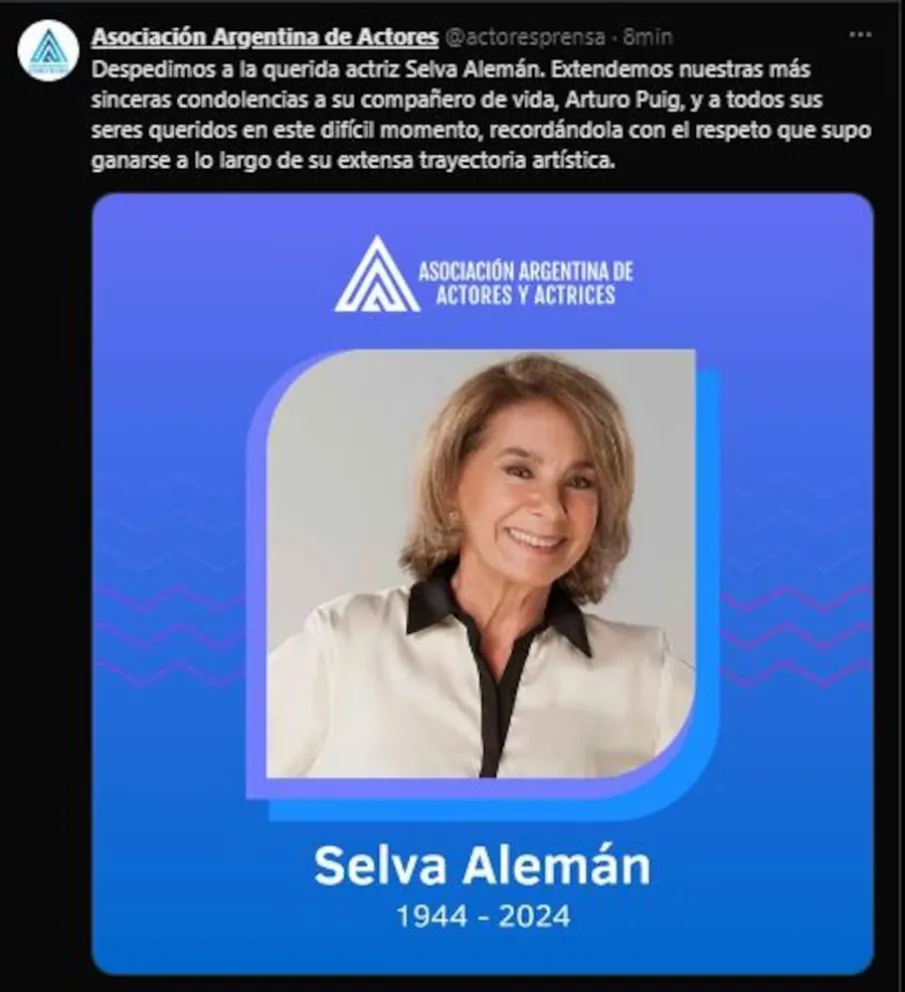 fallecimiento - Selva Alem&aacute;n