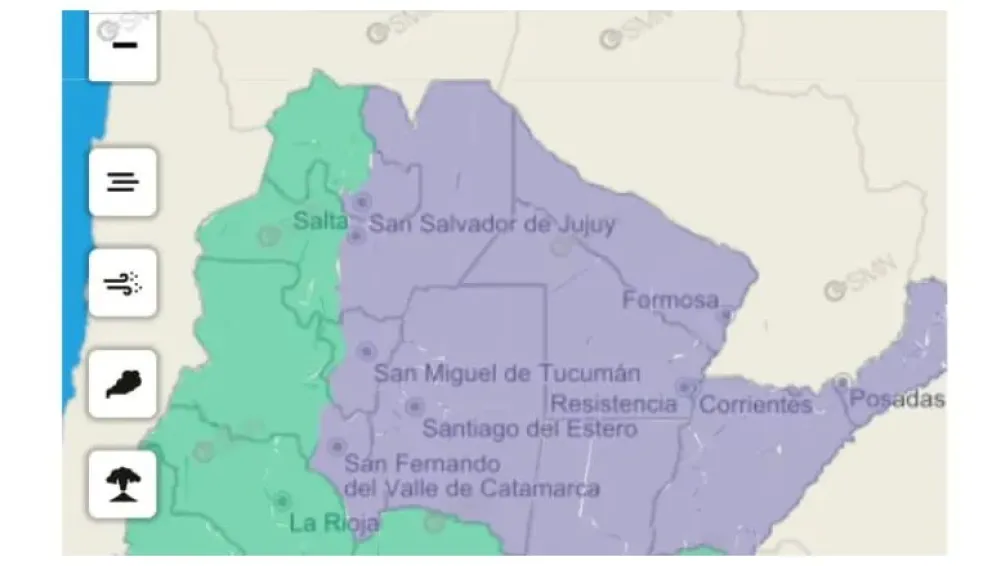 Alerta violeta por humo en Salta 