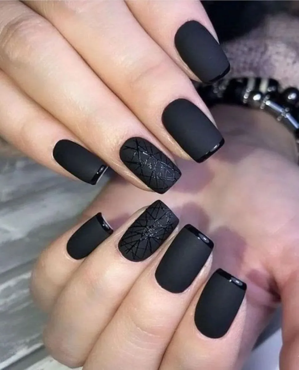 Nail Art - Negro
