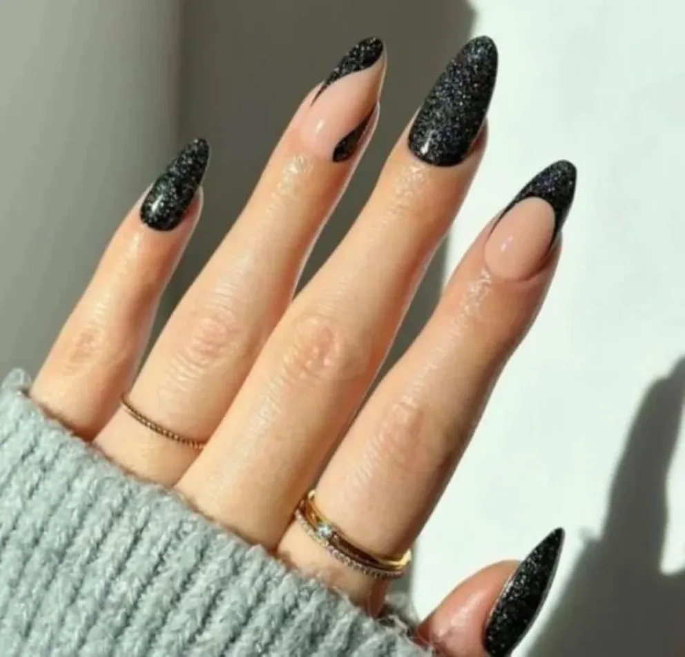 Nail Art - Negro