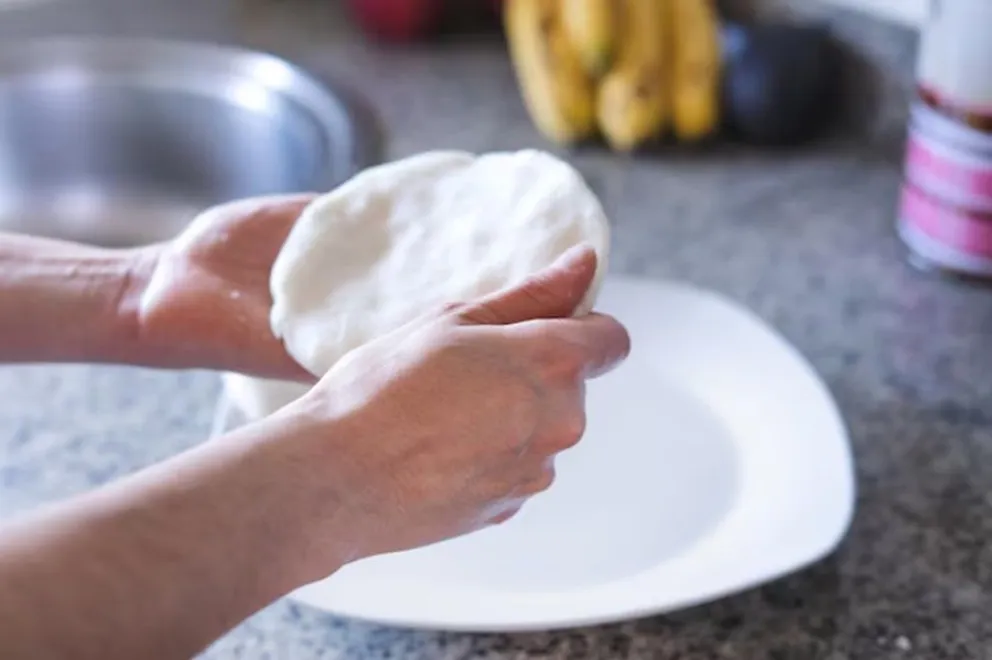 receta - arepas con relleno de pollo