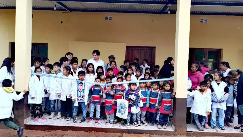 Franco Hernández Berni inauguró la nueva Escuela de Tonono