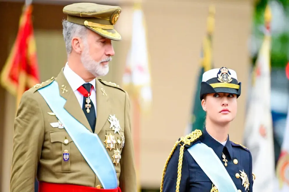 El descuido de la princesa Leonor en el Día de la Hispanidad que alertó al rey Felipe 