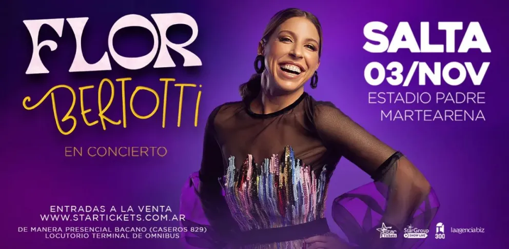 |URGENTE| Reprogramaron el show de Flor Bertotti en Salta: conocé la nueva fecha