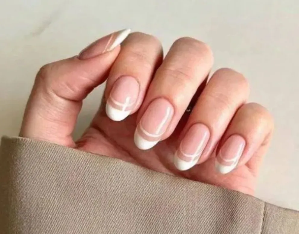 Nail Art - doble french