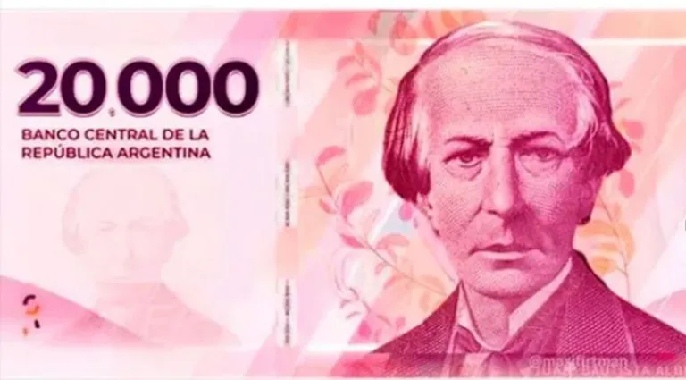 Nuevo billete de $20.000
