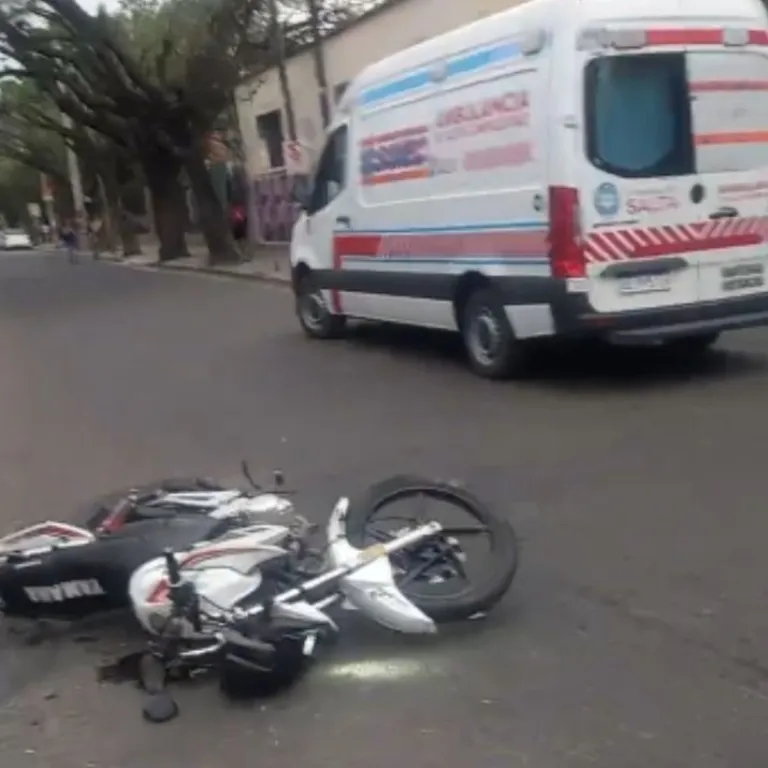Accidente en el centro salte&ntilde;o 