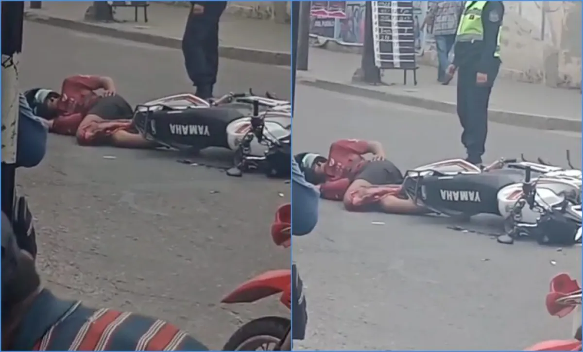 Accidente en el centro salte&ntilde;o 