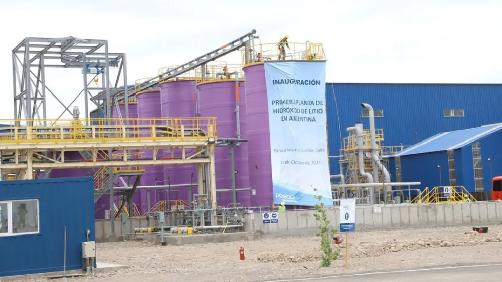 Un hito: Salta inauguró la primera planta de hidróxido de litio en la Argentina