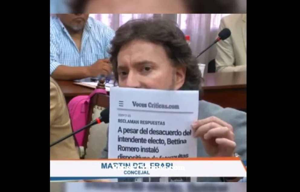 Martín del Frari: "La única responsable por las fotomultas es Bettina Romero"