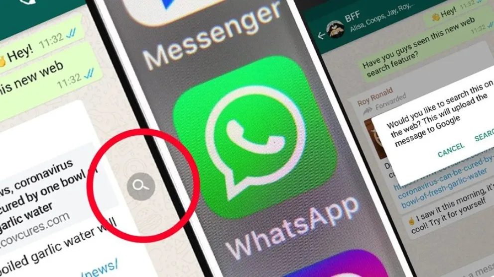 WhatsApp - lupa oculta