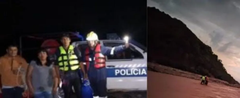 Temporal en Salta: una joven fue al río y debió ser rescatada por la policía