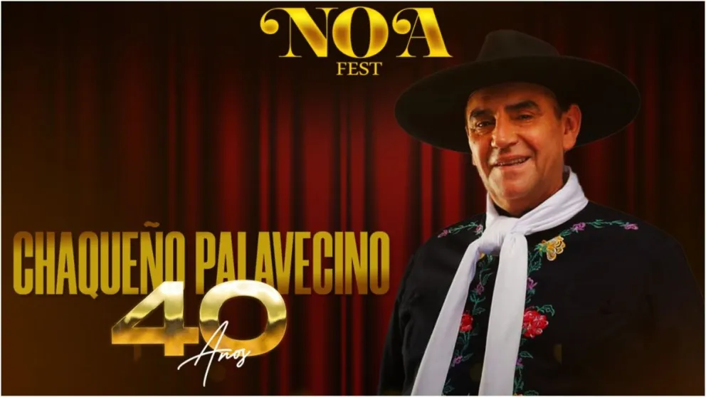 El NOA Fest se prepara para celebrar junto al Chaqueño Palavecino sus 40 años frente a la música