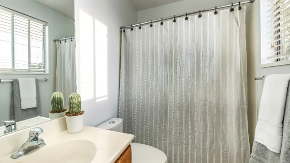 cortinas de ba&ntilde;o - truco