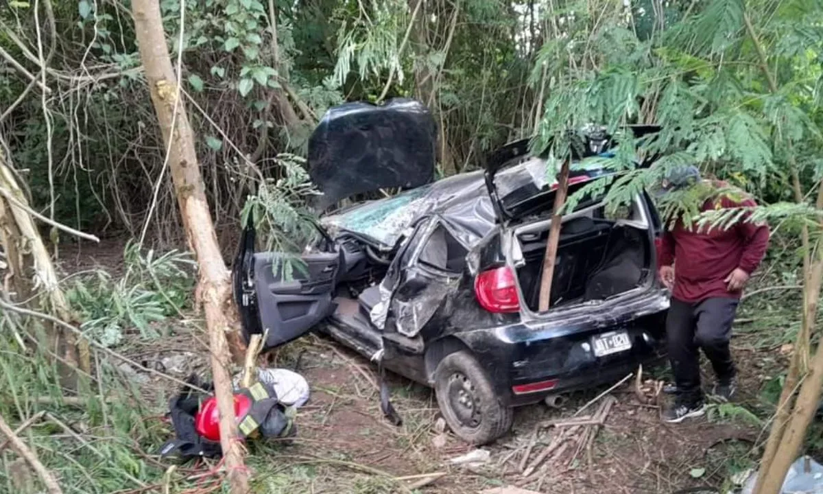 Vuelco en Ruta 50