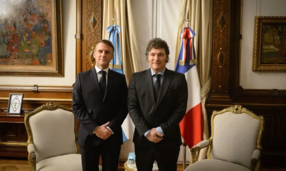Javier Milei le abrió las puertas de Casa Rosada a Macron: "Vamos a fortalecer la cooperación"
