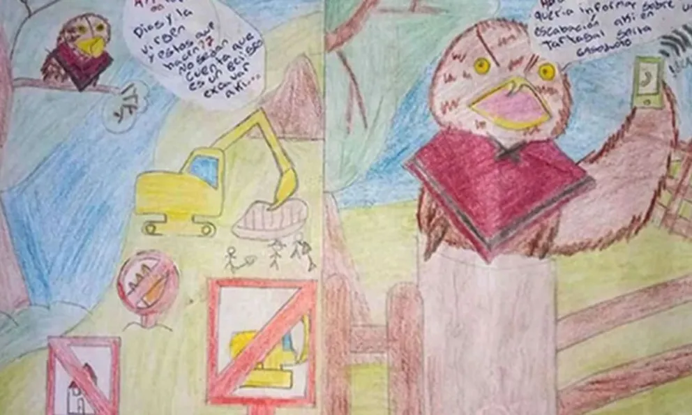 La ternura en un papel: un niño de Tartagal es finalista en un concurso de dibujos