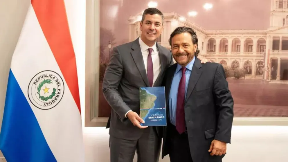 Gustavo Sáenz se reunió con el presidente de Paraguay para avanzar con el Corredor Bioceánico