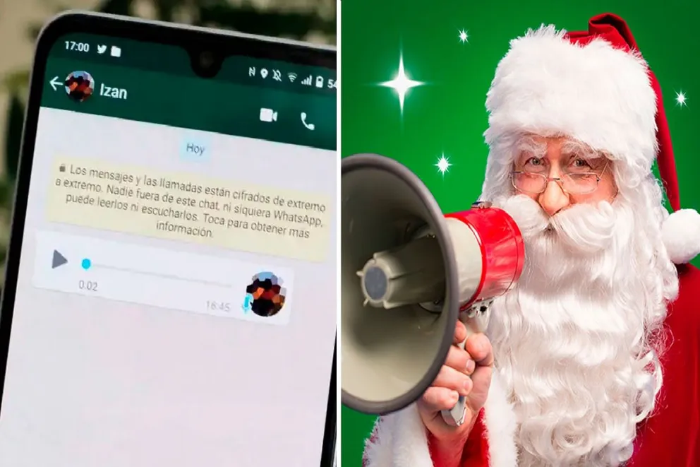 Envía audios de WhatsApp con la voz de Papá Noel: ¡una sorpresa para esta Navidad!