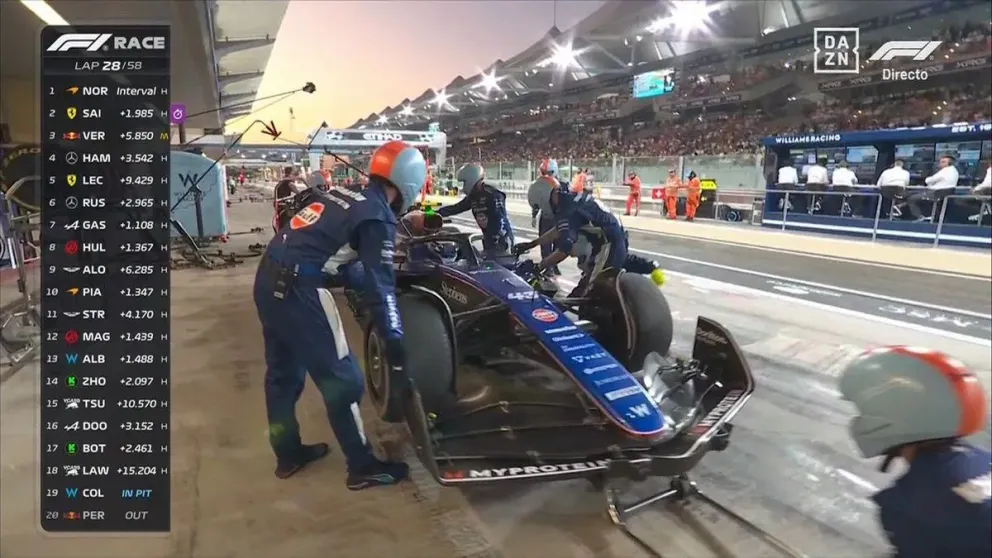 Franco Colapinto abandonó el Gran Premio de Abu Dhabi: conocé los motivos