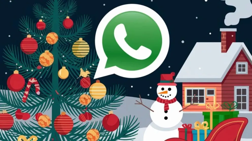 WhatsApp se viste de fiesta para vos: descubrí el "Modo Navidad" con stickers divertidos