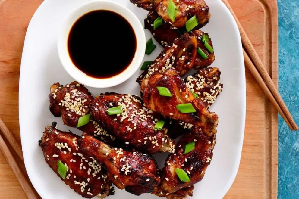 recetas - alitas de pollo coreanas