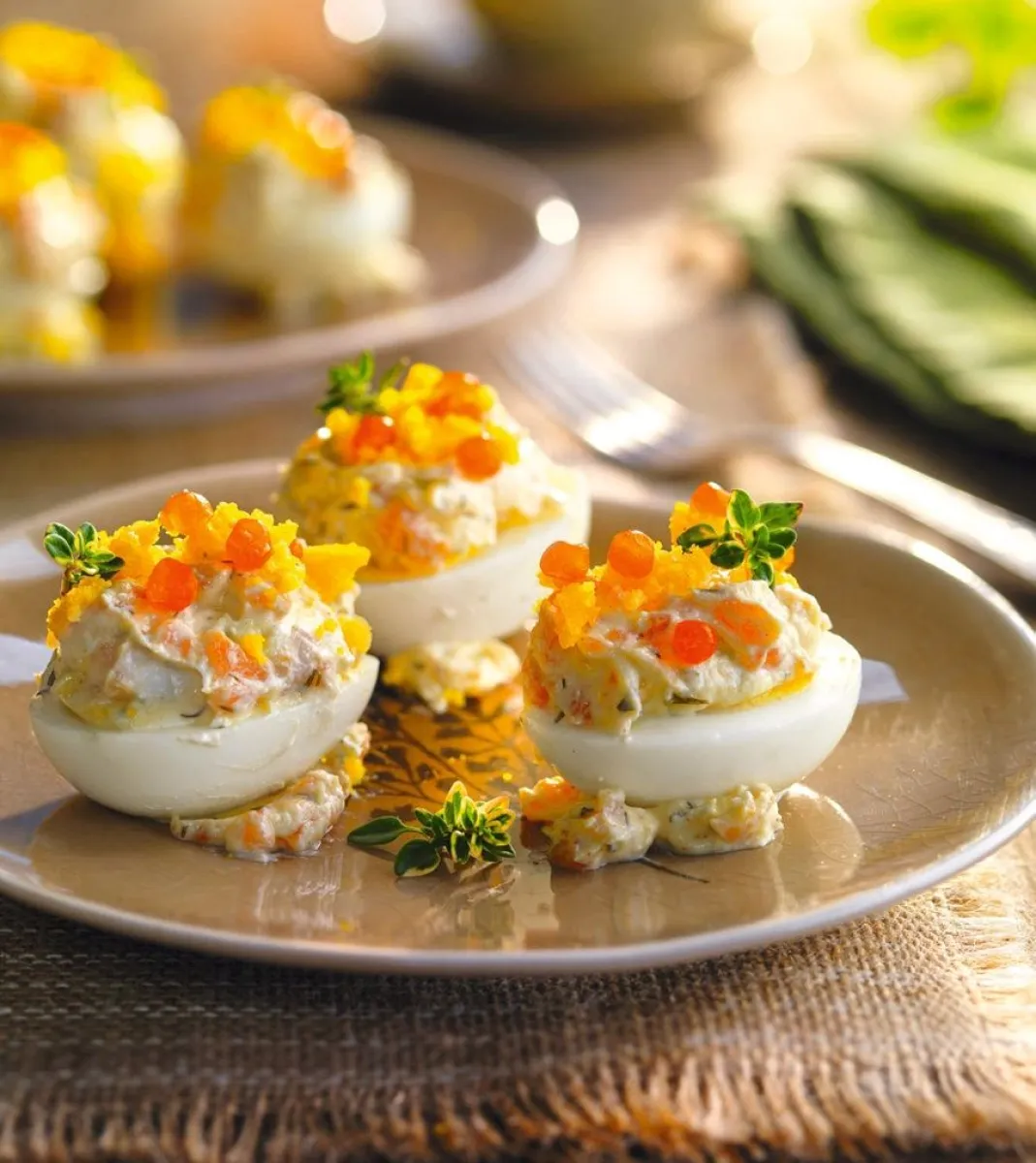huevos rellenos - trucos
