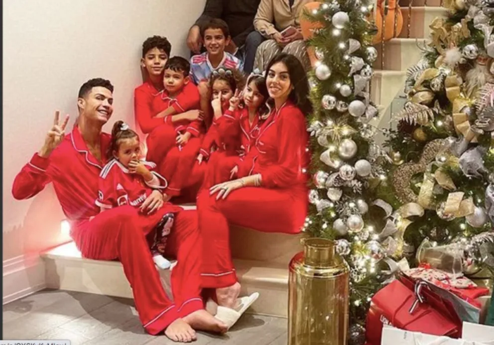 La foto más tierna de Georgina Rodríguez y sus hijos en Navidad