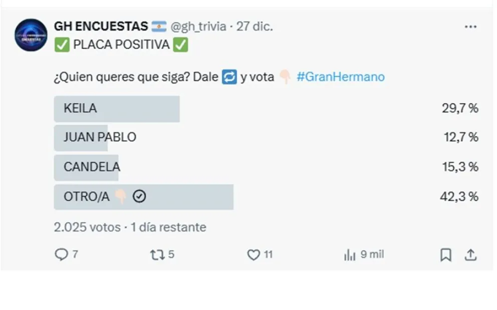 Gran Hermano - encuestas