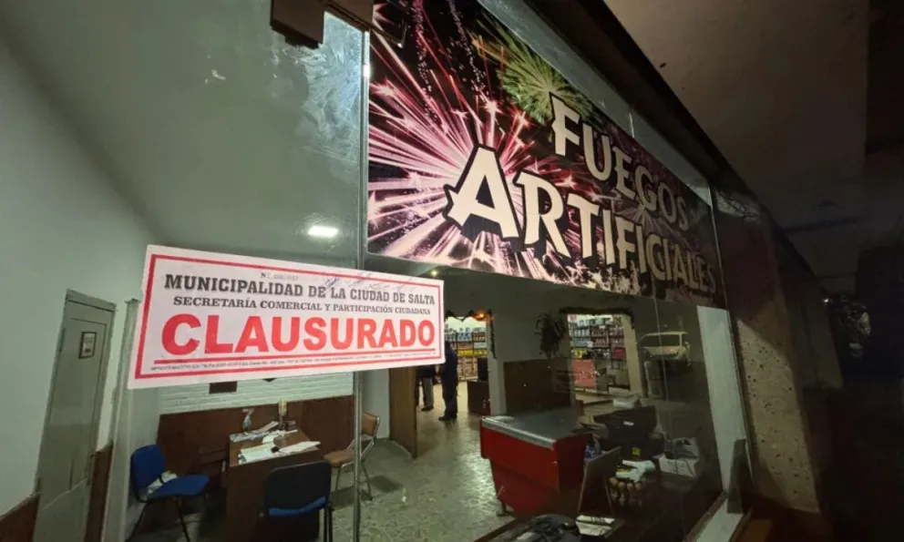 Operativos de control en Salta: clausuraron un negocio lleno de pirotecnia ilegal