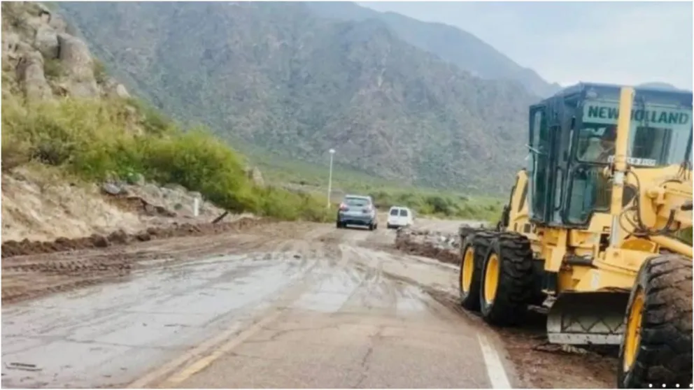 Las fuertes tormentas en Salta afectaron un tramo de la Ruta Nacional 40: así está el camino