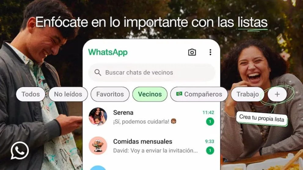 WhatsApp - listas personalizadas