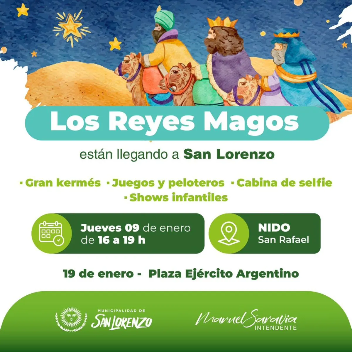 Reyes Magos en San Lorenzo 