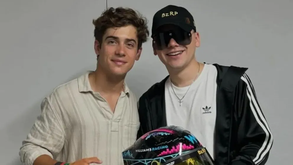 Franco Colapinto sorprende a sus fans con un video viral junto a Bizarrap: otra faceta del piloto de fórmula uno
