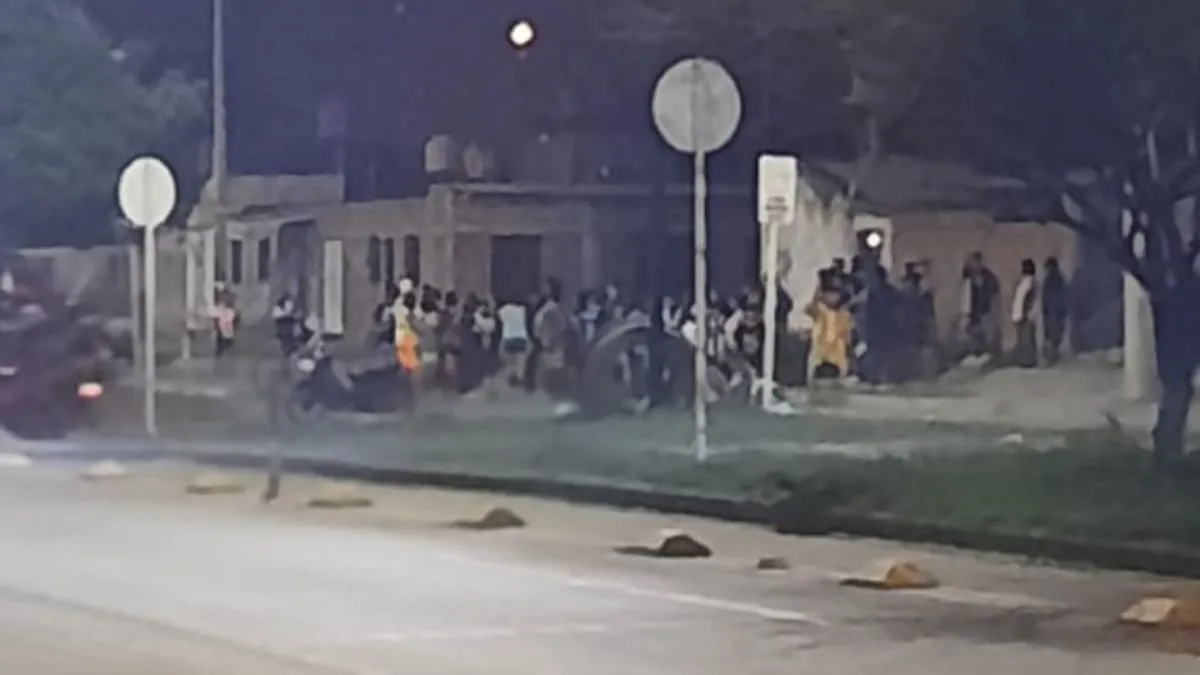 Accidente en barrio Solidaridad 