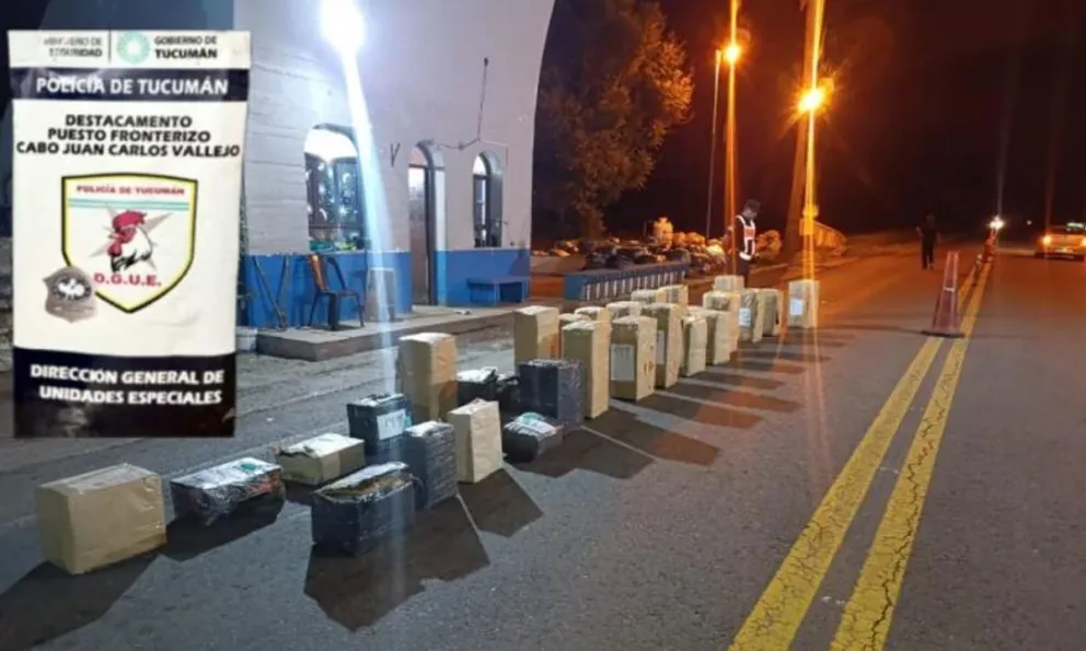 Contrabando en Ruta 9: un camión de una empresa de correo ocultó 500 kilos de hojas de coca