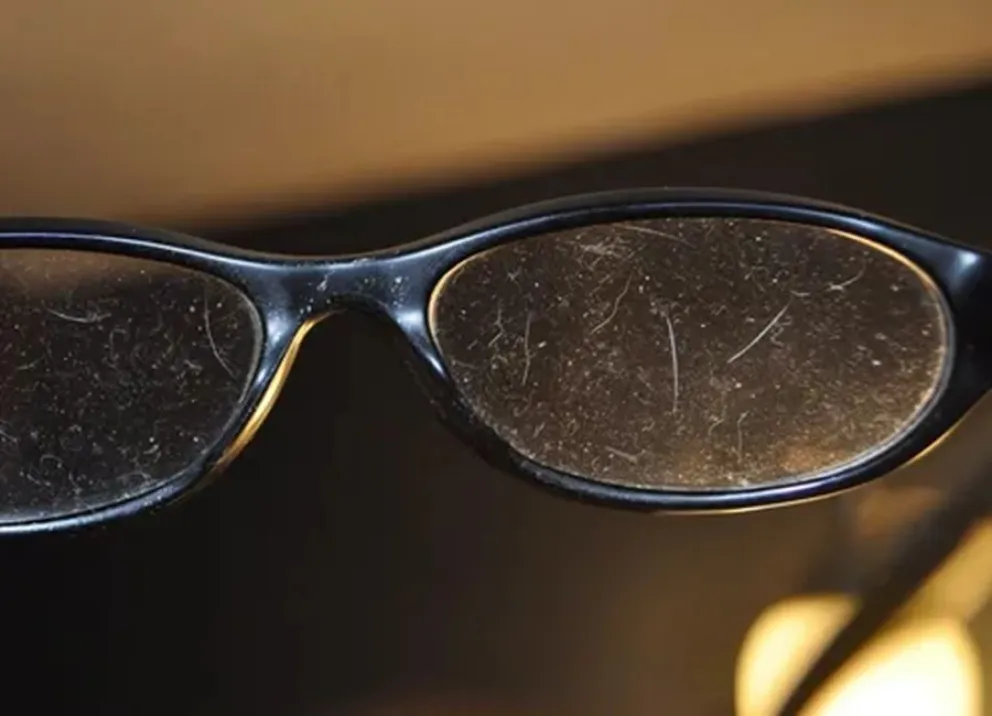 lentes - rayas - truco