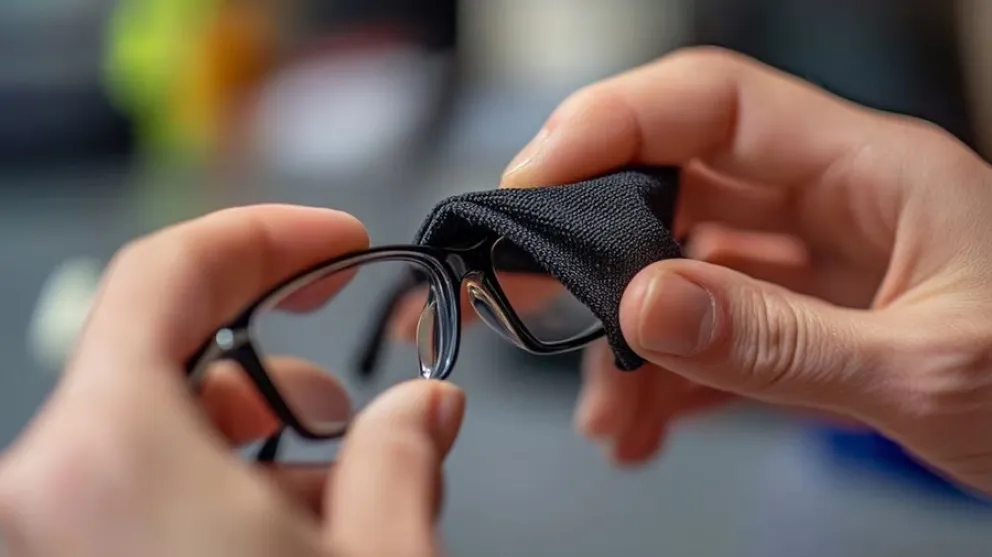 lentes - rayas - truco