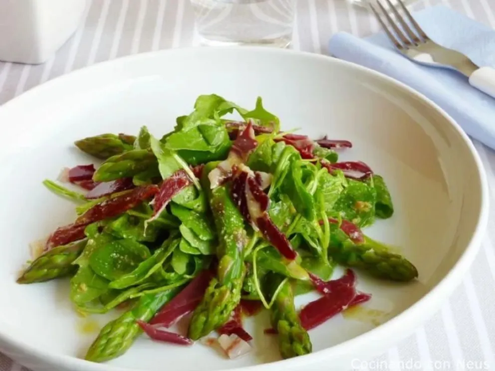 receta - ensalada de r&uacute;cula