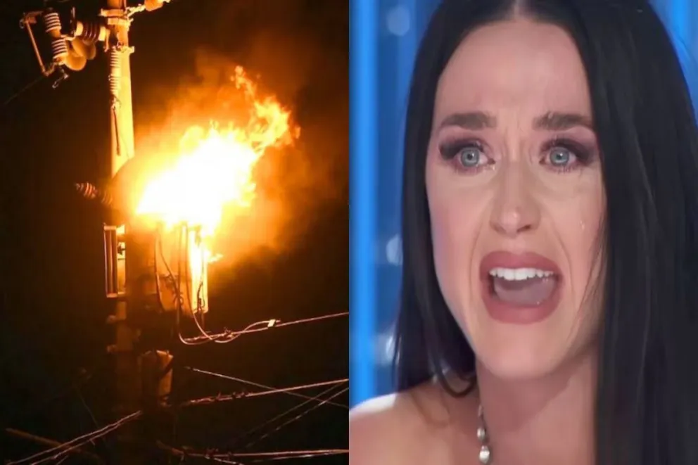 Explosión de transformador sorprende a Katy Perry en firma de autógrafos