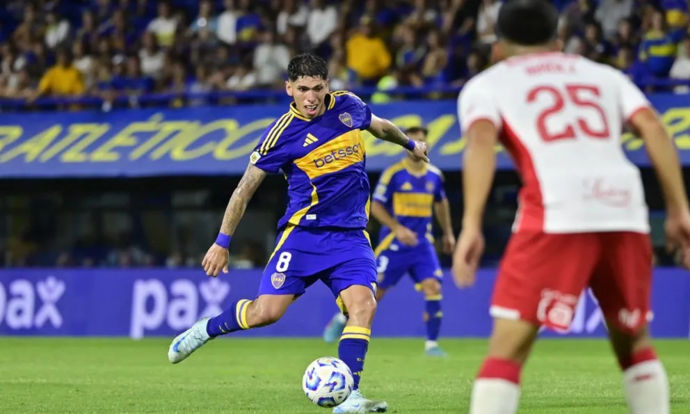 Boca liquidó por 2 a 1 a Huracán en un partido lleno de emociones